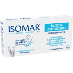 EURITALIA PHARMA (DIV.COSWELL) ISOMAR SOLUZIONE ISOTONICA ACQUA MARE IGIENE QUOTIDIANA 20 FLACONCINI MONODOSE 5 ML