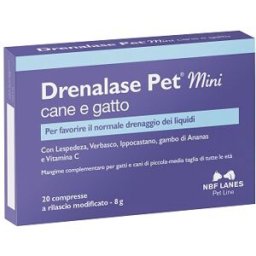 N.B.F. LANES SRL DRENALASE PET Mini 20Cpr 400mg
