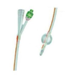 SAFETY CATETERE FOLEY IN SILICONE TRASPARENTE A 2 VIE CON PALLONCINO 5-10ML DIAMETRO CH20 6,66MM LUNGHEZZA 40CM