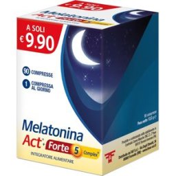 F&F; SRL MELATONINA ACT 1MG + MELATONINA ACT FORTE 5MG COMPLEX 90 COMPRESSE