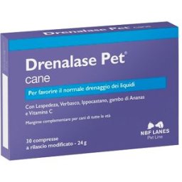 NBF LANES VET DRENALASE PET 30Cpr 800mg
