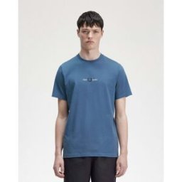 Fred Perry T-shirt avio mezza manica con logo ricamato centrale sul petto