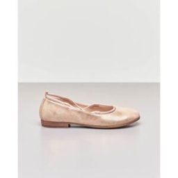 Kids P. Ballerina da cerimonia in pelle color cipria sfumato 35-38