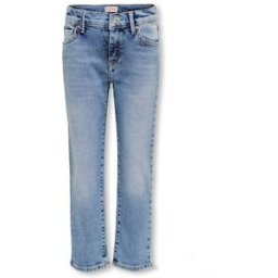 Only Jeans straight fit in cotone stretch a lavaggio chiaro stone washed