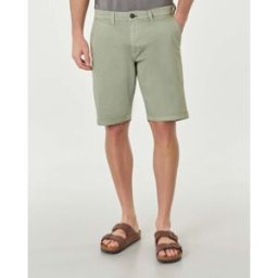 Priority House Bermuda chino salvia in gabardina di cotone stretch