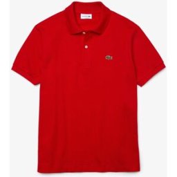 Lacoste Polo rossa classic fit L.12.12 in petit piqué