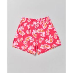 Pinko Shorts fucsia in tela di cotone a stampa paisley con pinces S-XL