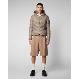 Save the duck Piumino Donald color fango con cappuccio imbottito in Plumtech® 100 grammi