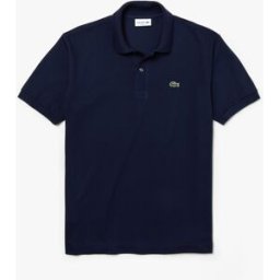 Lacoste Polo blu classic fit L.12.12 in petit piqué
