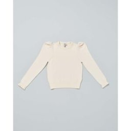 Dixie Maglia panna con manica a sbuffo e polsini con rouches S-2XL