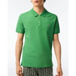 Lacoste Polo verde slim fit PH4012 in petit piqué