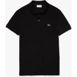 Lacoste Polo nera slim fit PH4012 in petit piqué