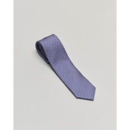 Rodolfo Pellizzari Cravatta blu indaco in fantasia a onde di pura seta