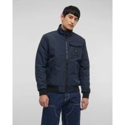 Refrigiwear Bomber Captain Jacket blu con taschino e logo patch