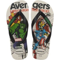 Havaianas Top Marvel Classics bianca con stampa Avengers 33-38