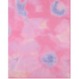 Liujo Stola in creponne a fantasia acquerellata fucsia rosa e lilla