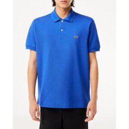 Lacoste Polo blu royal classic fit L.12.12 in petit piqué
