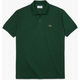 Lacoste Polo verde classic fit L.12.12 in petit piqué