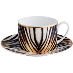 Roberto Cavalli Ray Of Gold Set 2 Tazze Te' In Confezione Regalo - Caffè E Te Oro UNICA