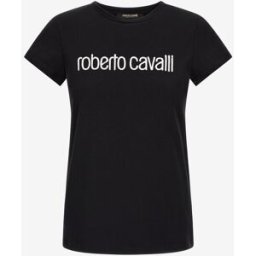 Roberto Cavalli T-shirt Con Logo - Female T-shirt Nero M