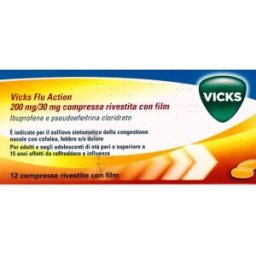 VICKS Flu Action 12Cpr200+30mg