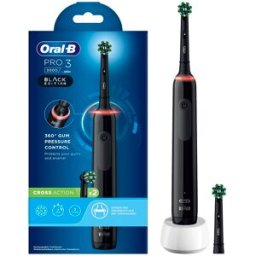 ORAL-B PRO3 Black Spazz+2Ref.