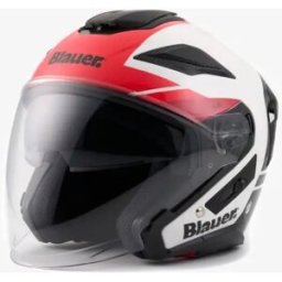 Casco Jet Blauer JJ-01 Bianco Rosso Lucido M
