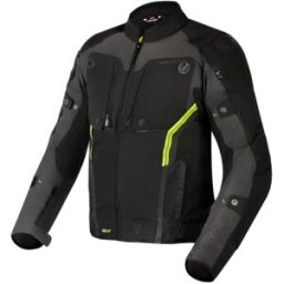 Giacca In Tessuto Rebelhorn Borg Nero Grigio Scuro Giallo Fluo S