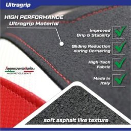 Tpz Italia Rivestimento sella compatibile Kawasaki Ninja ZX 25 R (20-24) modello Hermes ultragrip velvet NO LOGO BE (blu)