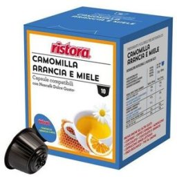 Ristora Caffè 40 capsule ristora camomilla arancia e miele compatibili nescafè dolce gusto