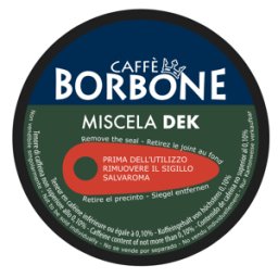 90 capsule caffè borbone miscela dek compatibili nescafè dolce gusto