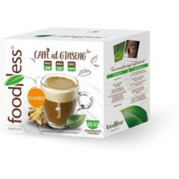 10 capsule foodness - caffè al ginseng - compatibili nescafè dolce gusto