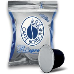 50 capsule respresso caffè borbone miscela blu compatibili nespresso