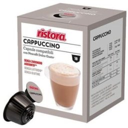 Ristora Caffè 40 capsule cappuccino senza lattosio compatibili nescafè dolce gusto