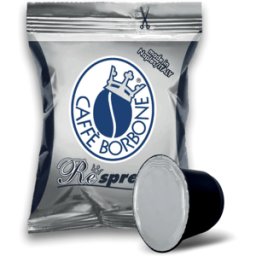 50 capsule respresso caffè borbone miscela nera compatibili nespresso