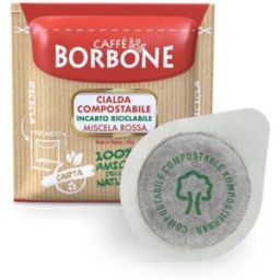 50 cialde ese 44mm caffè borbone miscela rossa