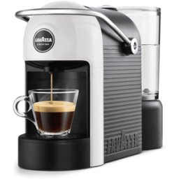 Mitac Macchina da caffè - jolie lavazza a modo mio - bianca + 216 capsule da caffè lavazza