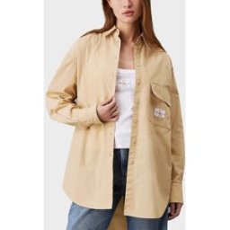 CALVIN KLEIN JEANS CAMICIA CON COLLETTO A PUNTA