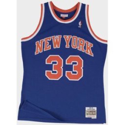 MITCHELL & NESS CANOTTA SWINGMAN JERSEY NEW YORK KNICKS ROAD 1991-92 PATRICK EWING