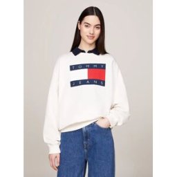 TOMMY JEANS FELPA OVERSIZE CON BANDIERA S