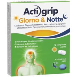 ACTIGRIP GIORNO & NOTTE*12 cpr giorno + 4 cpr notte