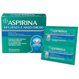 ASPIRINA INFLUENZA E NASO CHIUSO*orale 10 bust 500 mg + 30 mg