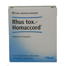 HEEL RHUS TOXICODENDRON HOMACCORD 10 FIALE DA 1,1 ML L'UNA