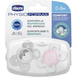 CHICCO SUCCHIETTO COMFORT GIRL IN SILICONE 6-16 MESI 2 PEZZI