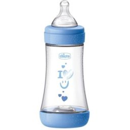 CHICCO BIBERON P5 240ML MED SILICONE BOY