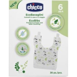 CHICCO BAVAGLINI MONOUSO COMPOSTABILI 36 PEZZI