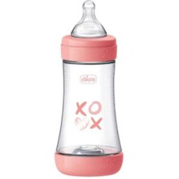 CHICCO BIBERON P5 240ML MED SILICONE GIRL
