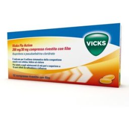 VICKS FLU ACTION*12 cpr riv 200 mg + 30 mg