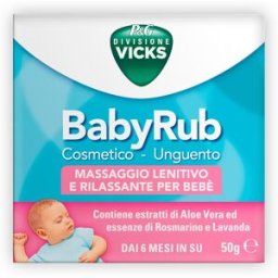 Vicks BabyRub - unguento per bambini a partire dai 6 mesi - barattolino da 50 grammi