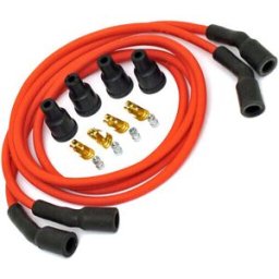Cavo candela 7mm Dynatek rosso kit completo 4 cilindri